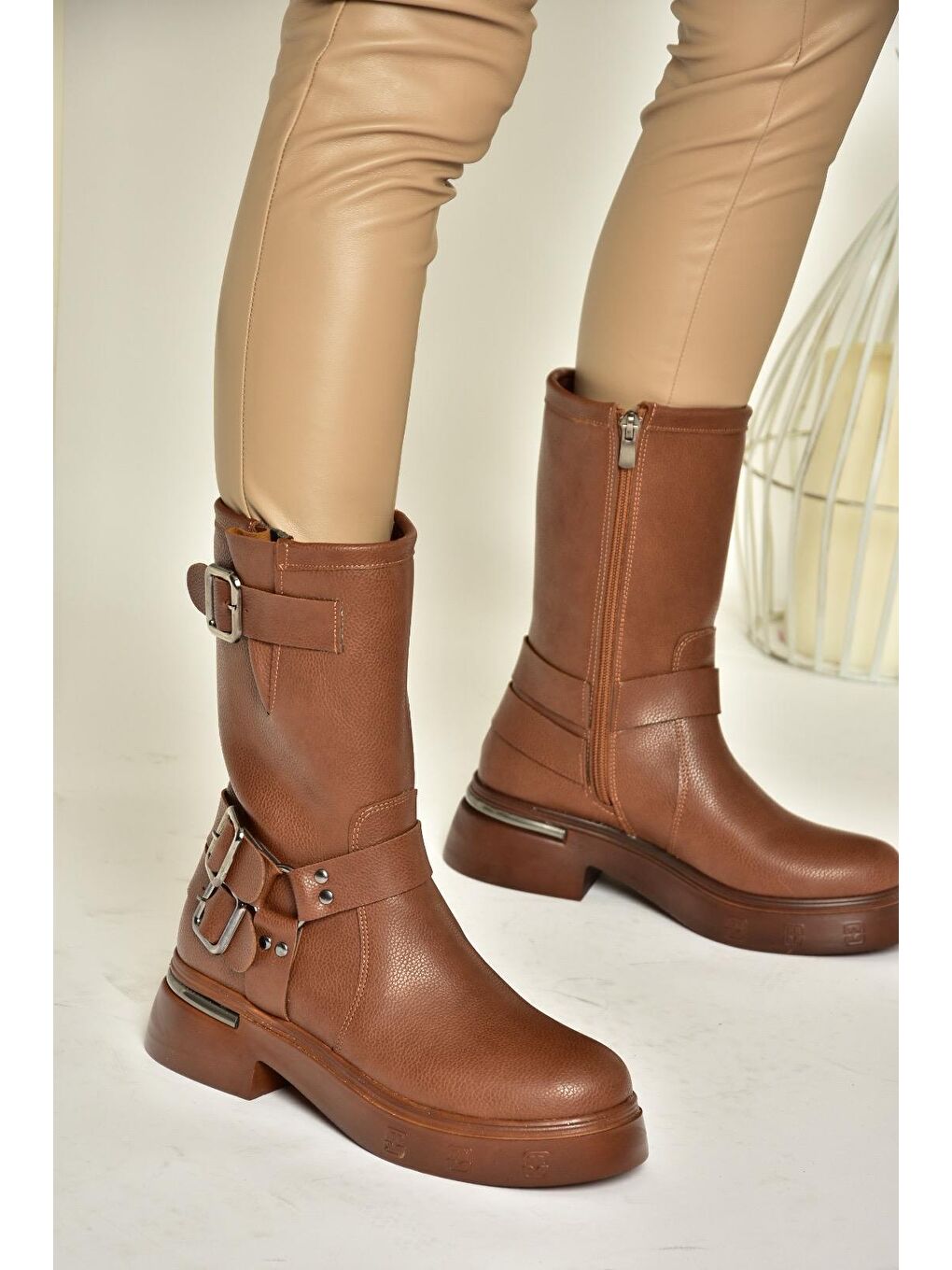 Kahverengi T9963330 Taba Kadın Bot-3