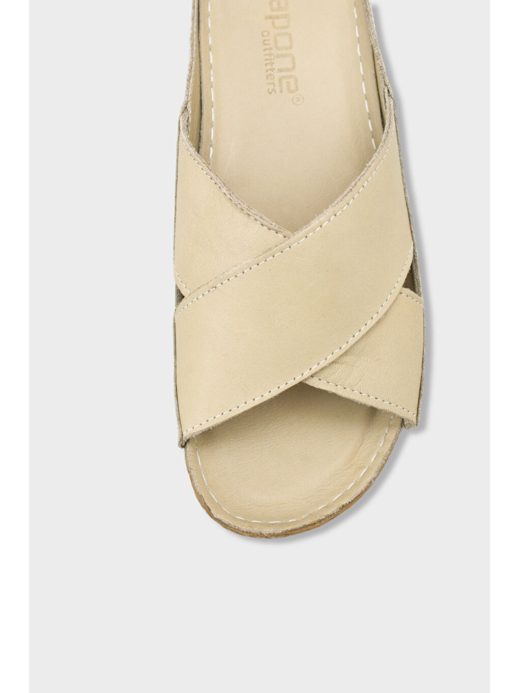 Yeşil Sophi Hakiki Deri Soft Konfor Kadın Terlik-2