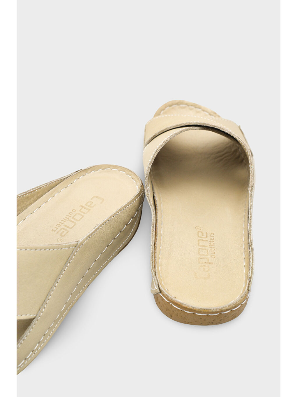 Yeşil Sophi Hakiki Deri Soft Konfor Kadın Terlik-3