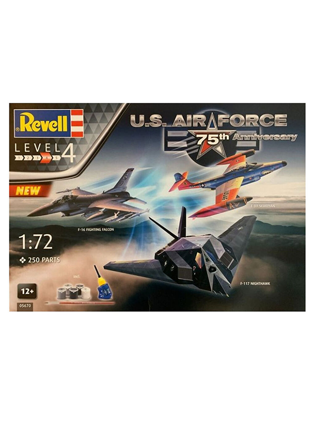 Revell Renksiz Maket Gift Set US Air Force 75. Yıl Dönümü 5670