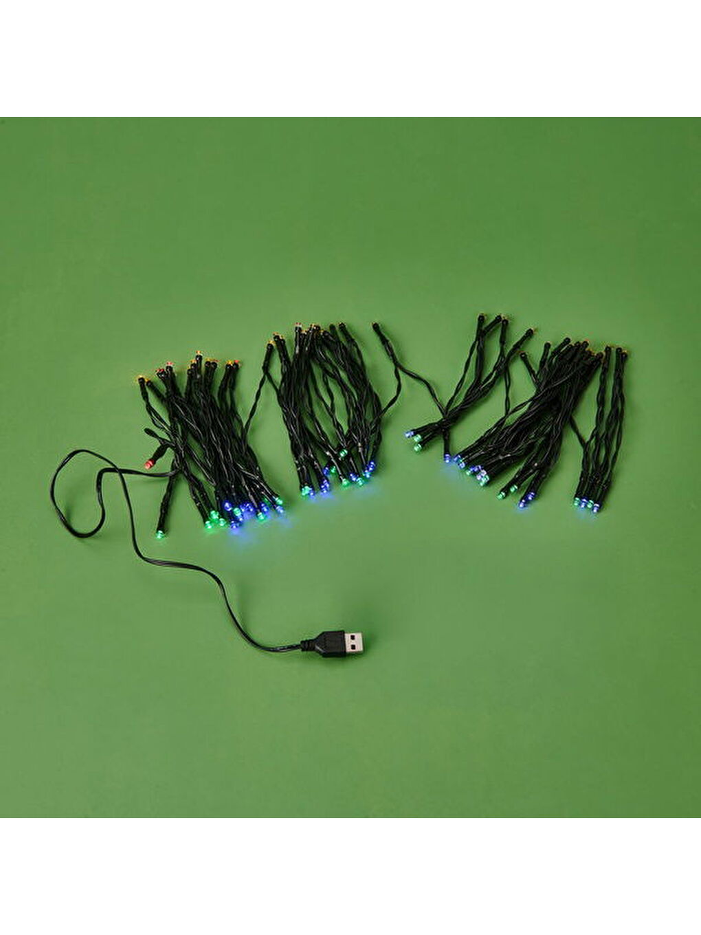 Karışık 100 Led Işık Zinciri - Renkli - 10 m-1