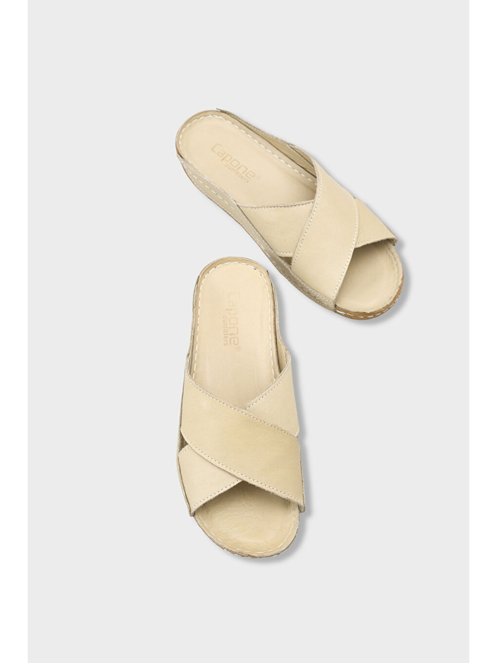 Yeşil Sophi Hakiki Deri Soft Konfor Kadın Terlik-5