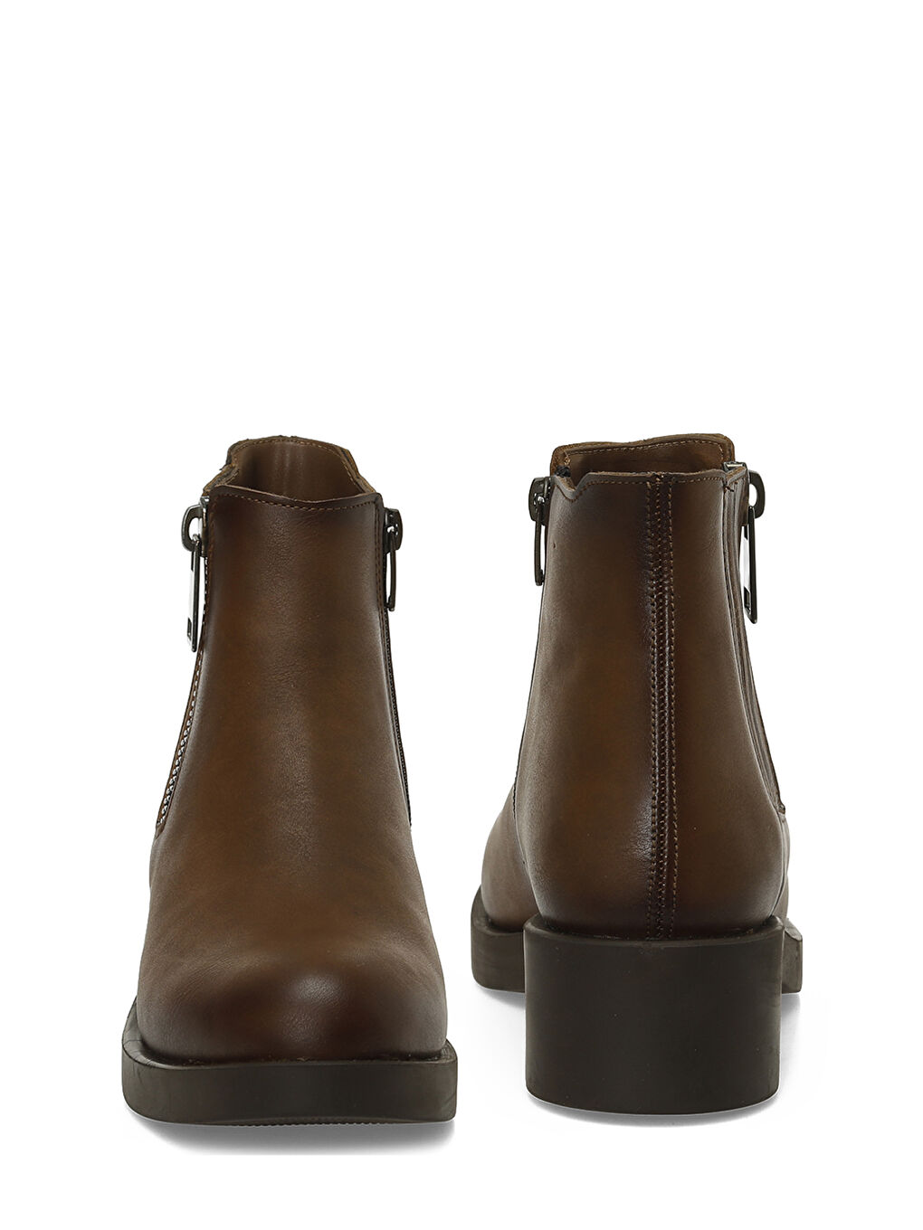 Kahverengi 24K-855 5PR Taba Kadın Düz Bot-4