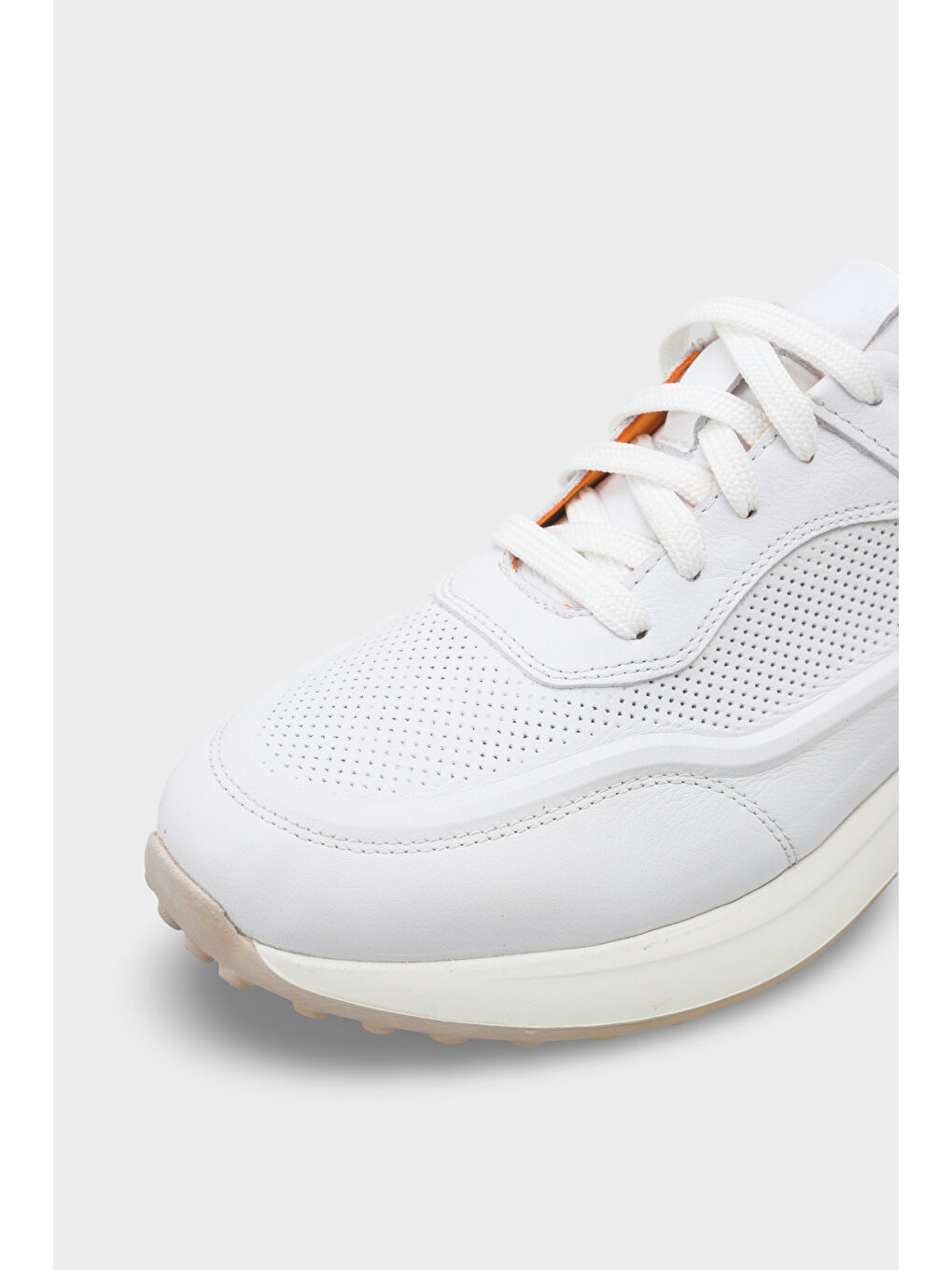 Beyaz Ramsey Hakiki Deri Erkek Günlük Spor Ayakkabı Sneaker-2