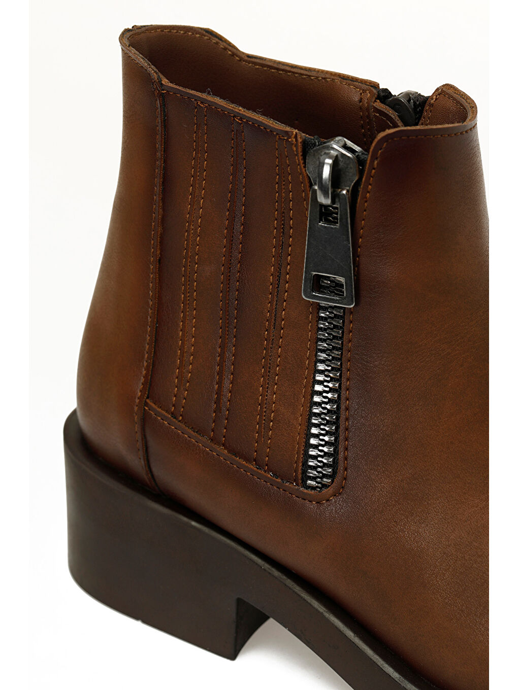 Kahverengi 24K-855 5PR Taba Kadın Düz Bot-6