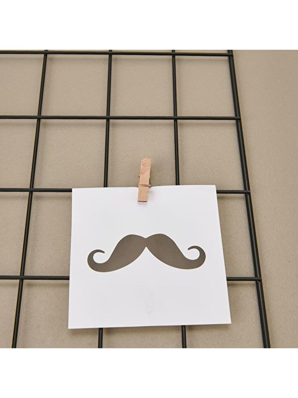 Mandallı Metal Duvar Panosu - Siyah - 57x38 cm-2