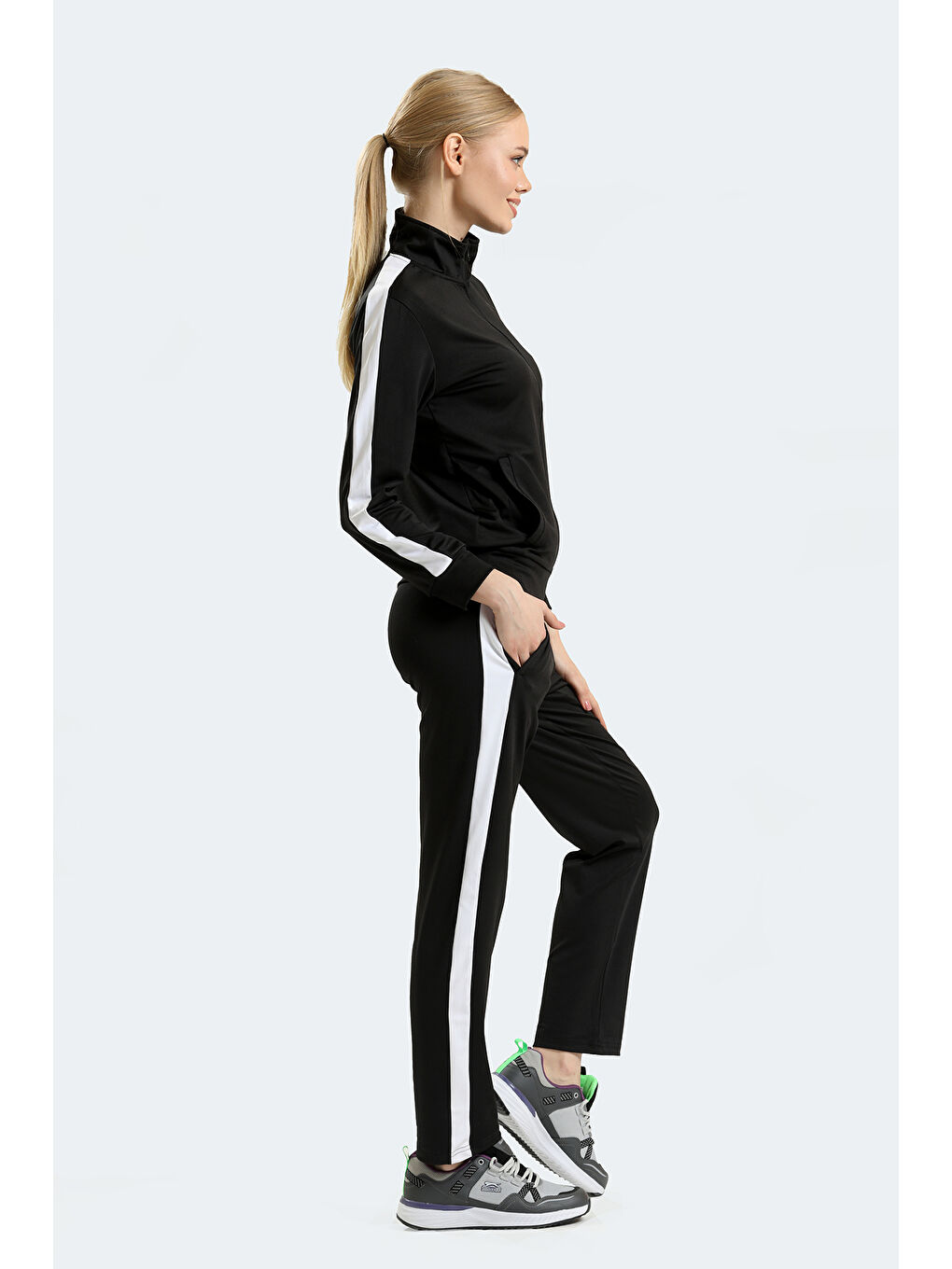 RIFLE Kadın Eşofman Takım Siyah-6