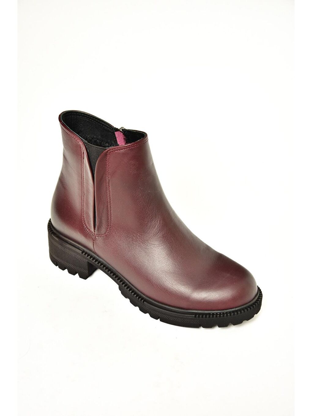 Fox Shoes J654011903 Bordo Hakiki Deri Kadın Bot - 7