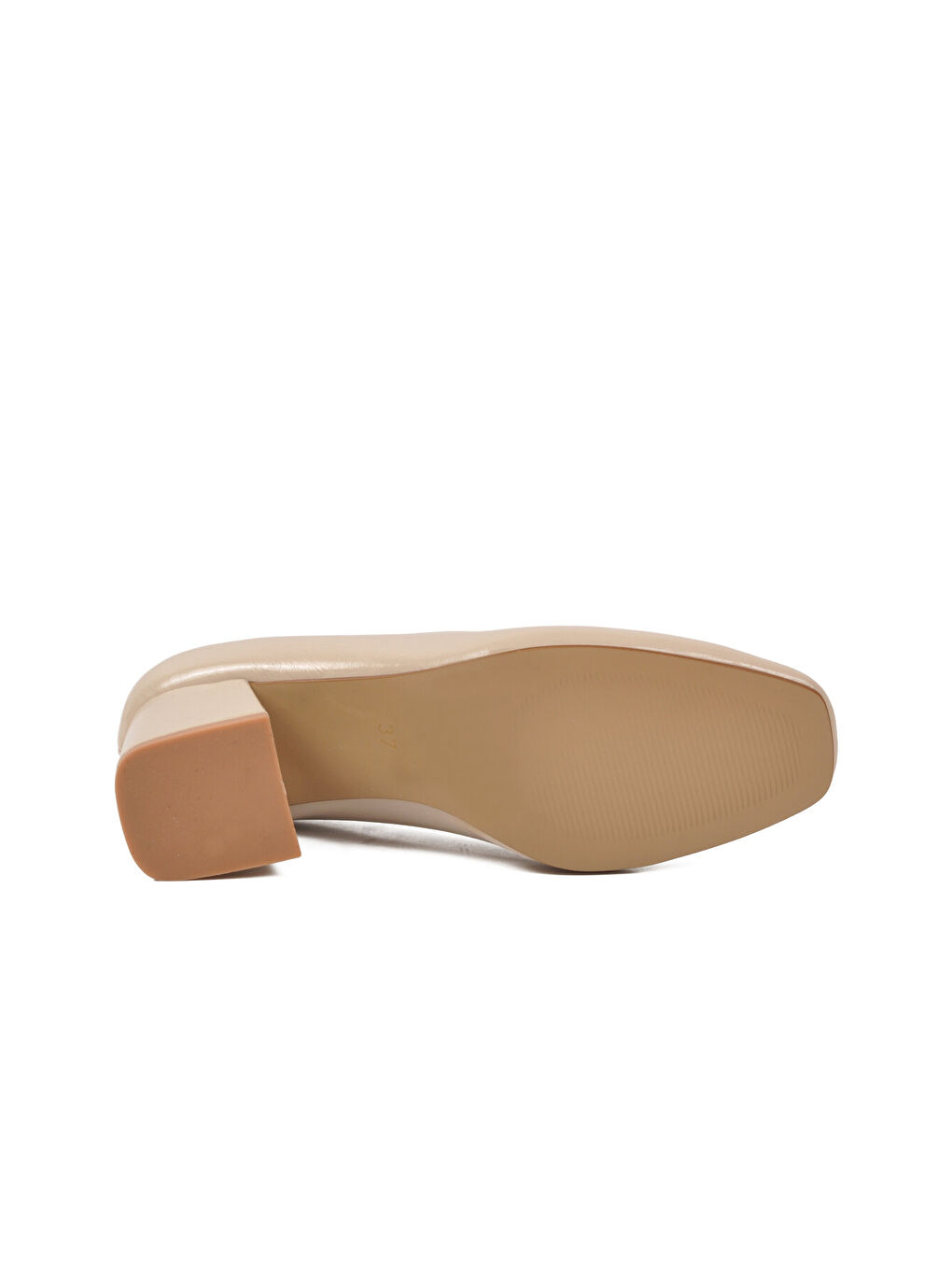 Bej Kadın Kalın Topuklu Ayakkabı 593055 Z-4