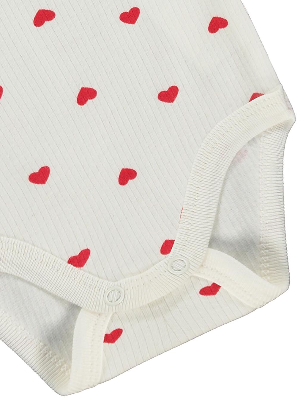 Baby Kalp Empirme 1-36 Ay Çıtçıtlı Badi - Ekru-1