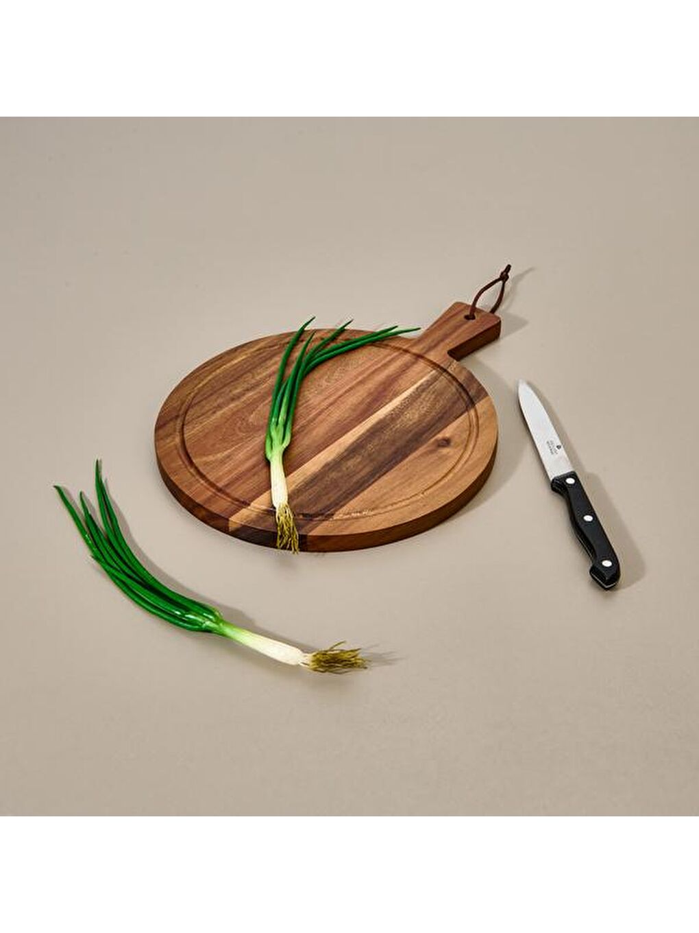 Akasya Kesme Tahtası - Kahverengi - 32x25 cm