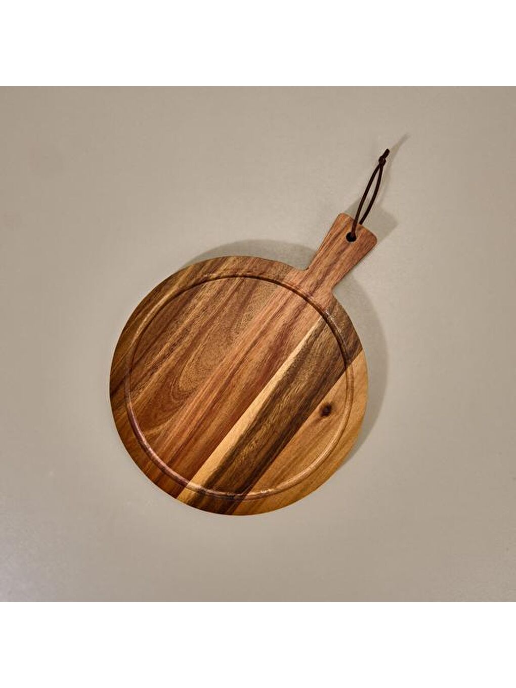 Akasya Kesme Tahtası - Kahverengi - 32x25 cm-3