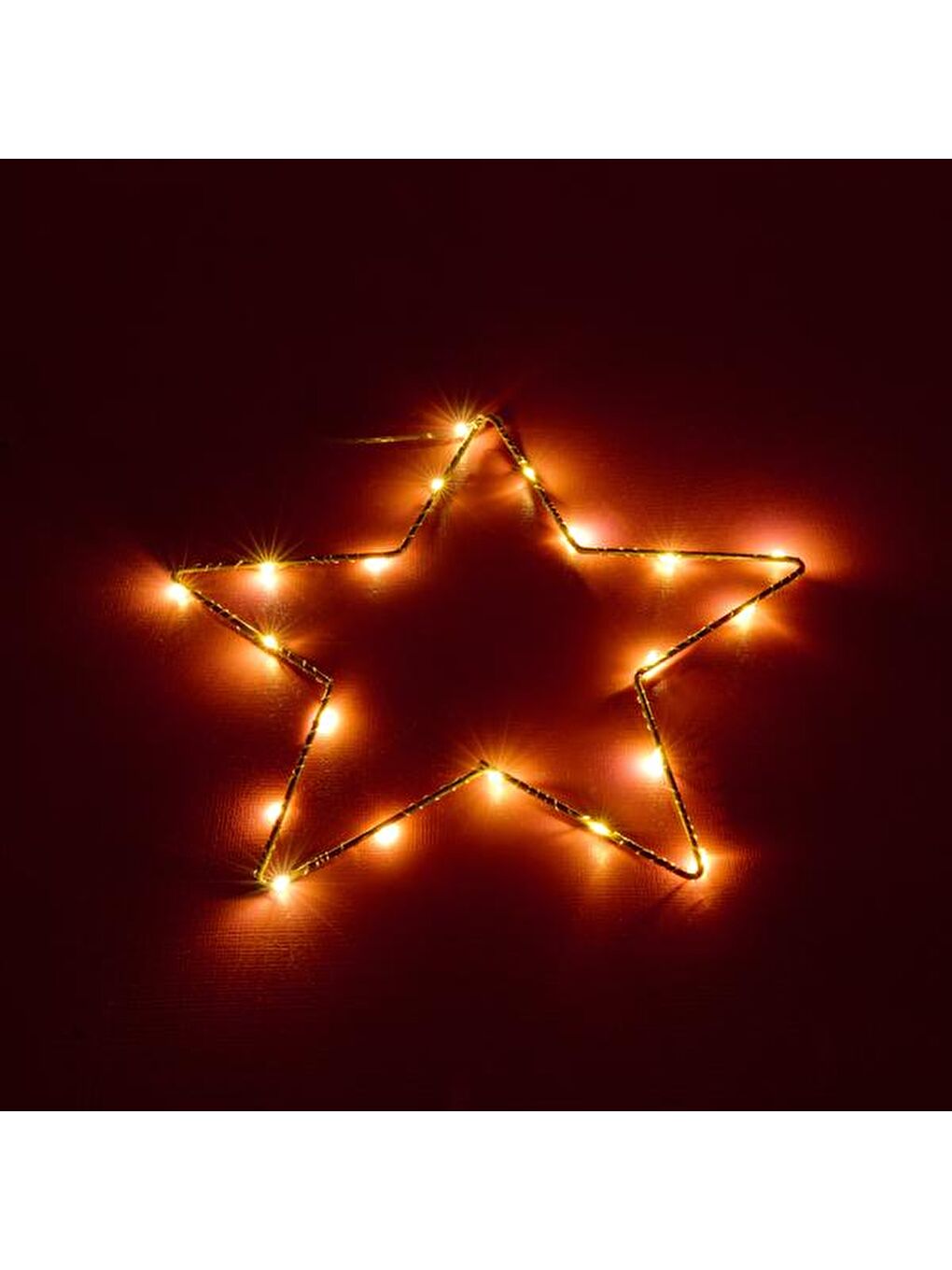 Star Dekoratif Aydınlatma - Sarı - 29,5 cm-3