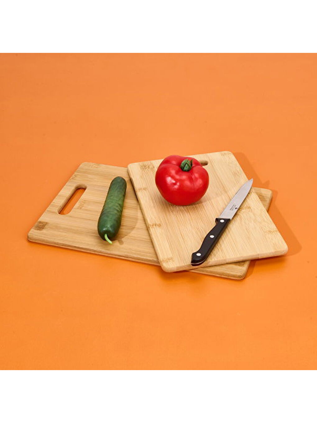 Bambu 2'li Kesim Tahtası - Kahverengi