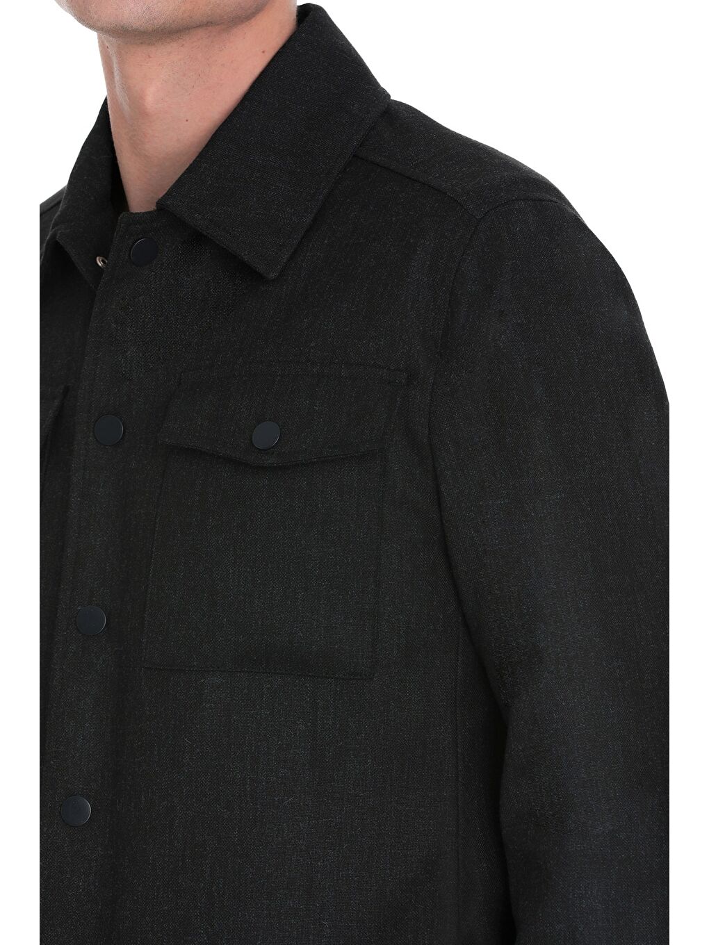 Mavi Slim Fit Mono Yaka Casual Overshirt Takım-3