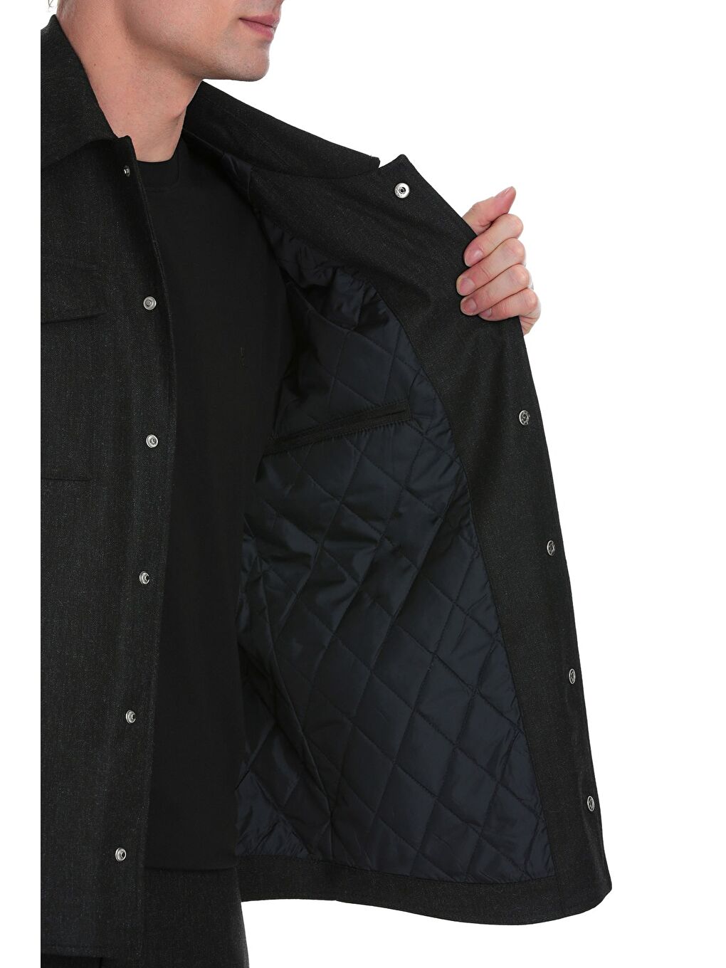 Mavi Slim Fit Mono Yaka Casual Overshirt Takım-4