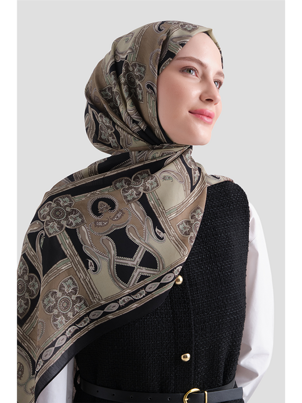 Bej Yün İpek Harmony Şal 5517 05-2