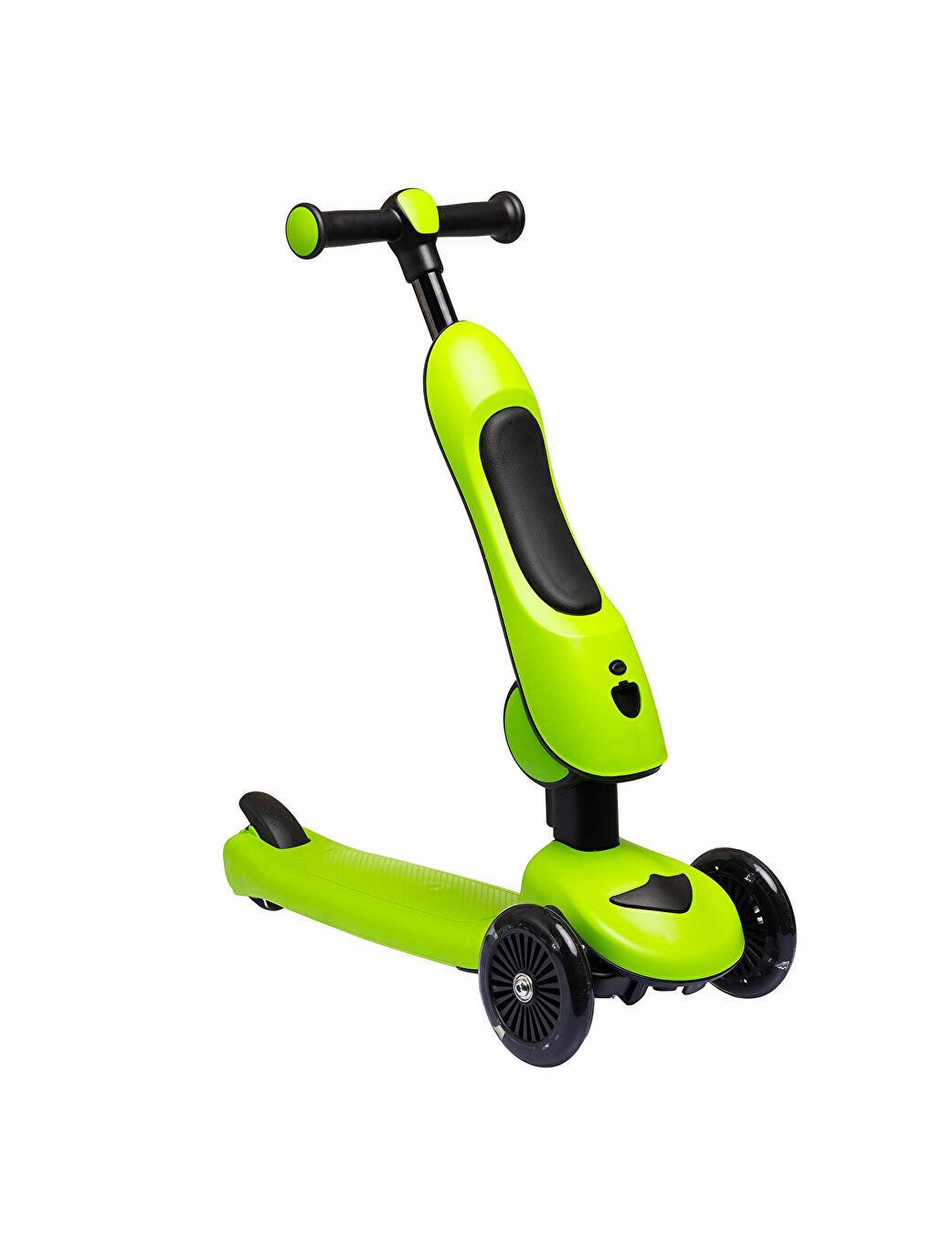 Funride Oturmalı Işıklı Scooter Yeşil-1