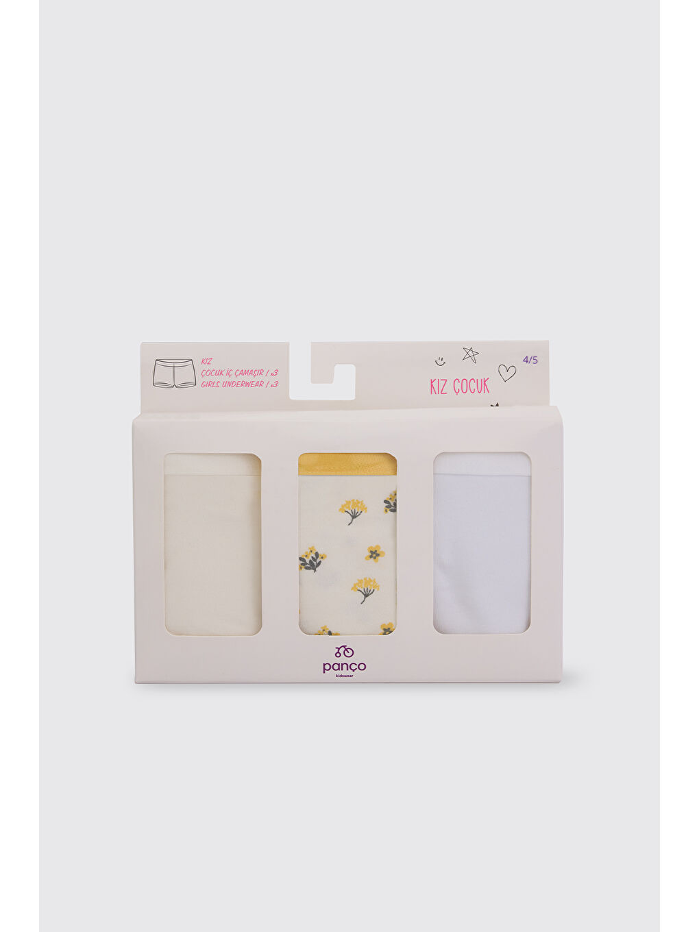 Karışık Kız Çocuk 3'lü Boxer Seti-2