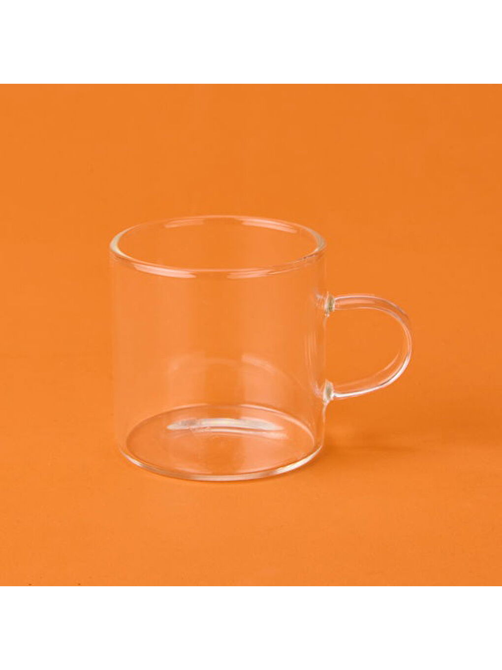 Renksiz 6'lı Kahve Fincanı - Şeffaf-1