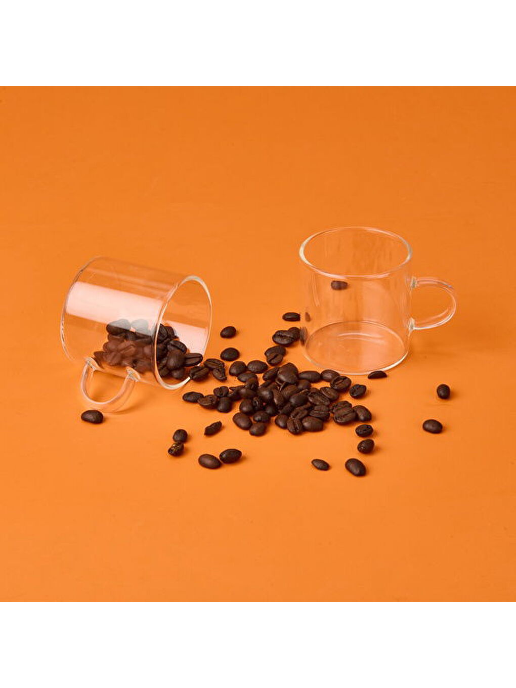 Renksiz 6'lı Kahve Fincanı - Şeffaf-2