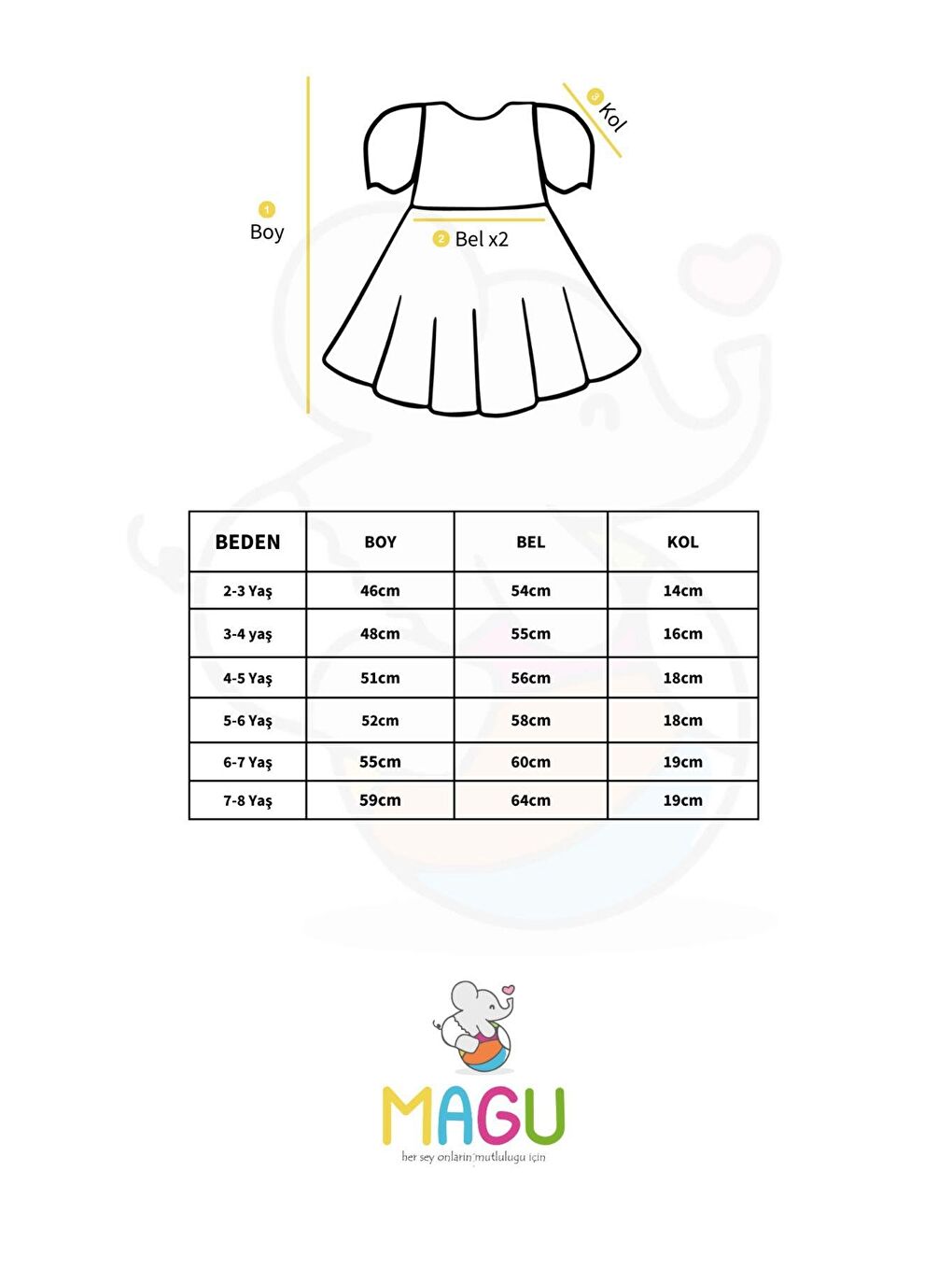 Kız Çocuk Ekru Desenli Astarlı Pamuklu Elbise-1