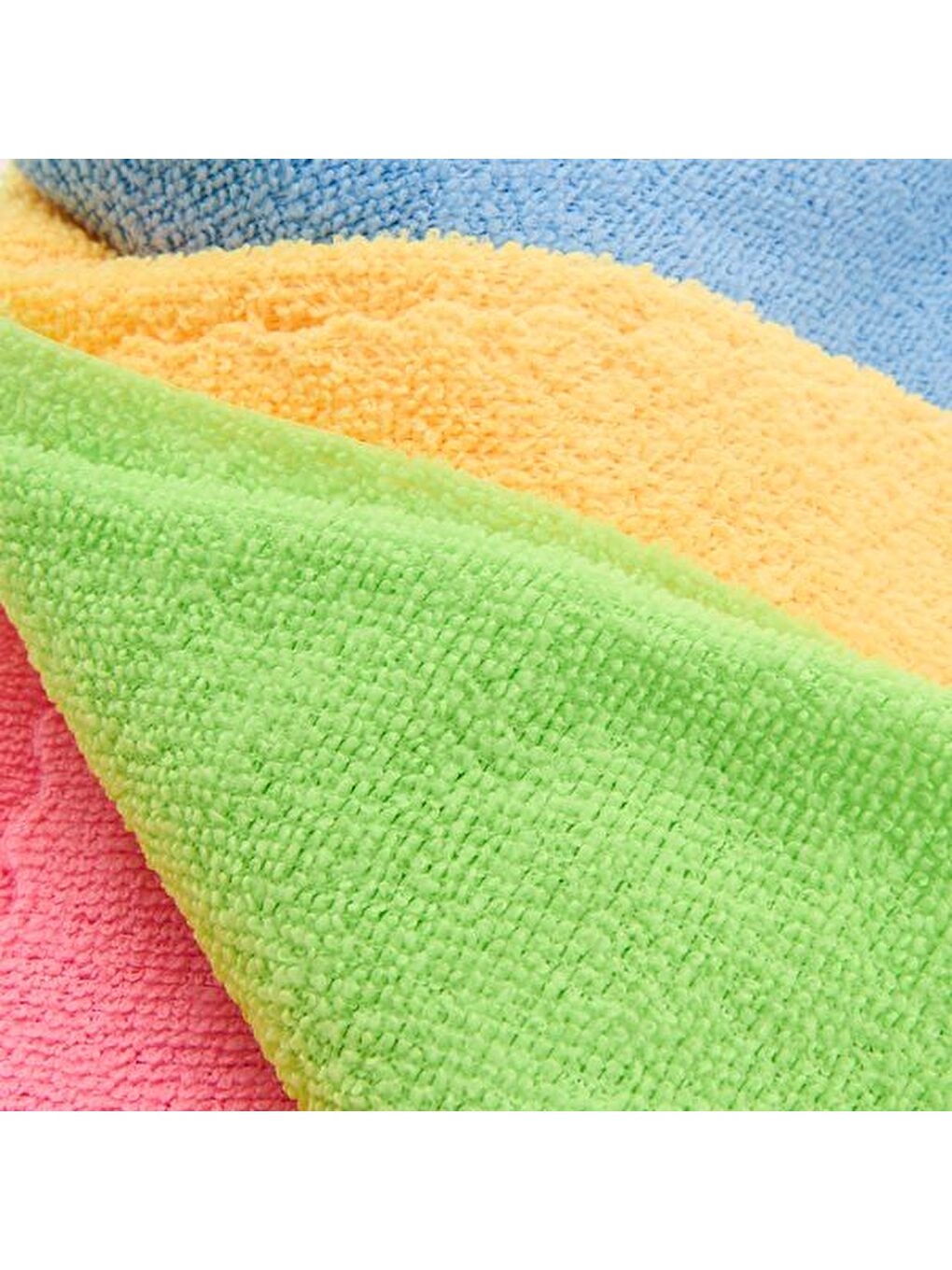 Karışık 4'lü Mikrofiber Temizlik Bezi - Renkli - 30x30 cm-1