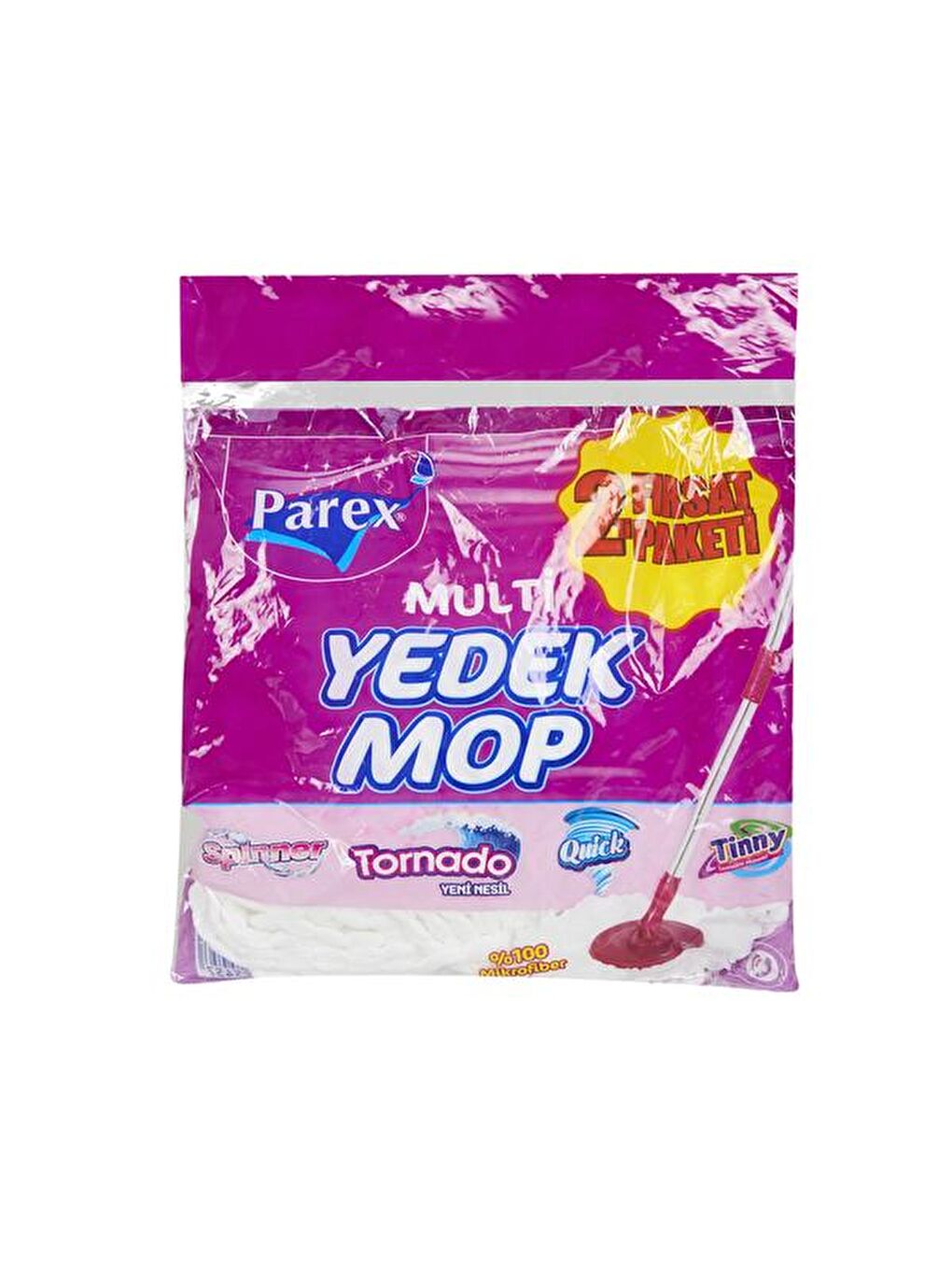Mor Mop Temizlik Seti Yedek Başlığı