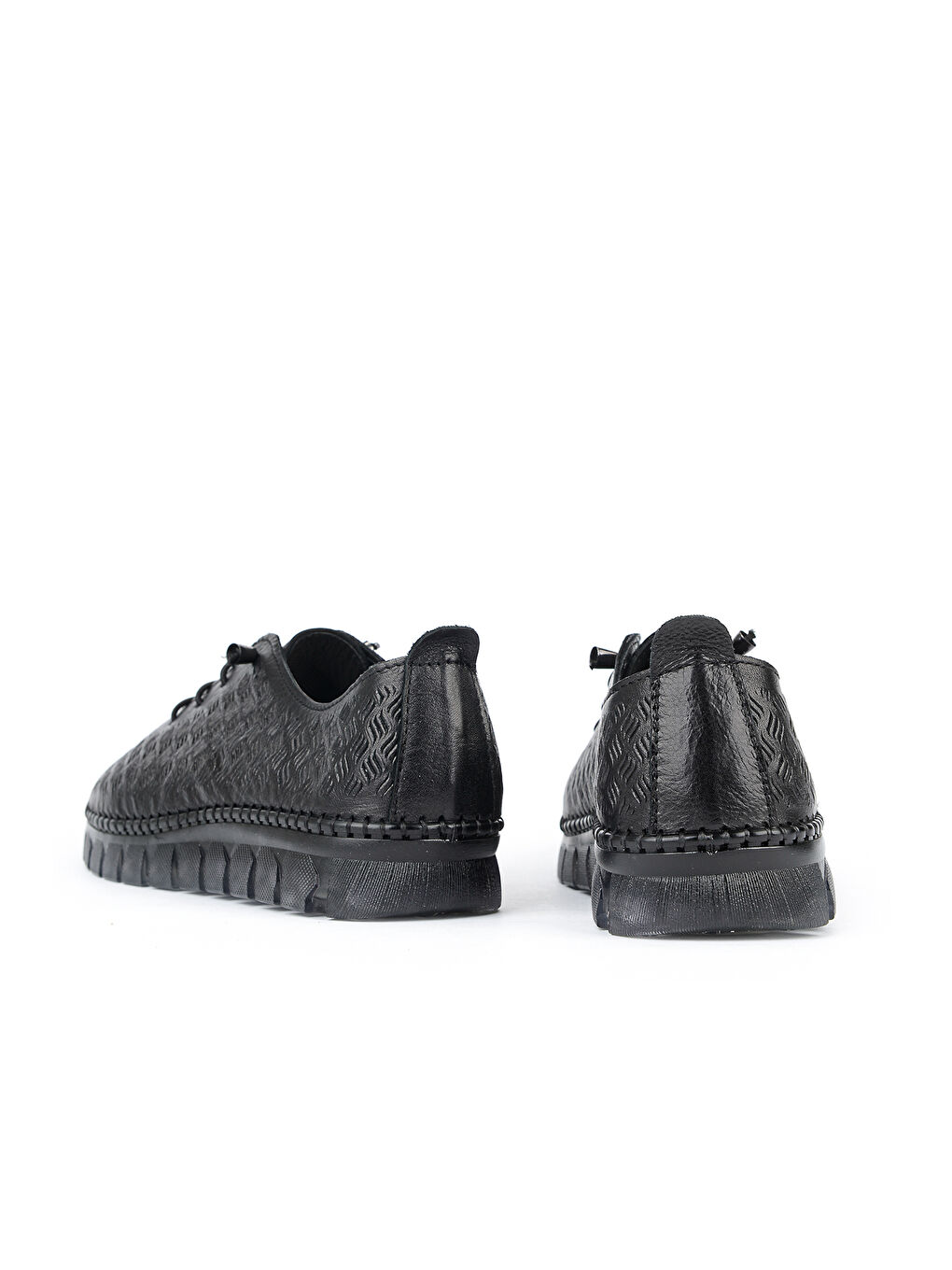 Kadın Hakiki Deri Günlük Ayakkabı 1611046Z8031 Siyah-2