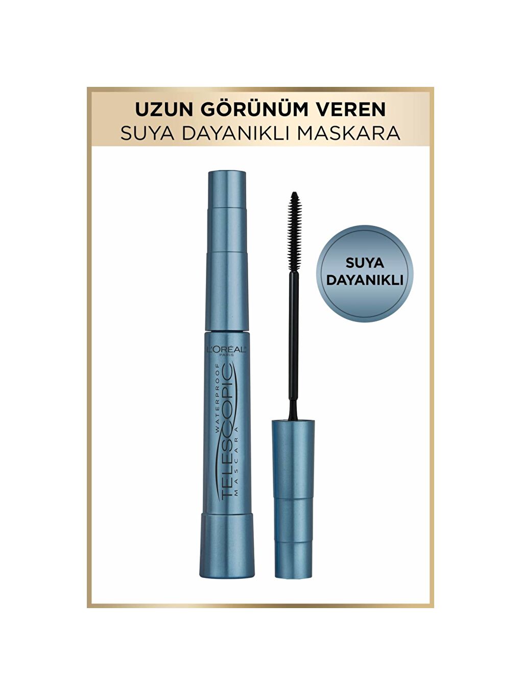 L'Oreal Paris L'Oréal Paris Telescopic Suya Dayanıklı Maskara - Siyah
