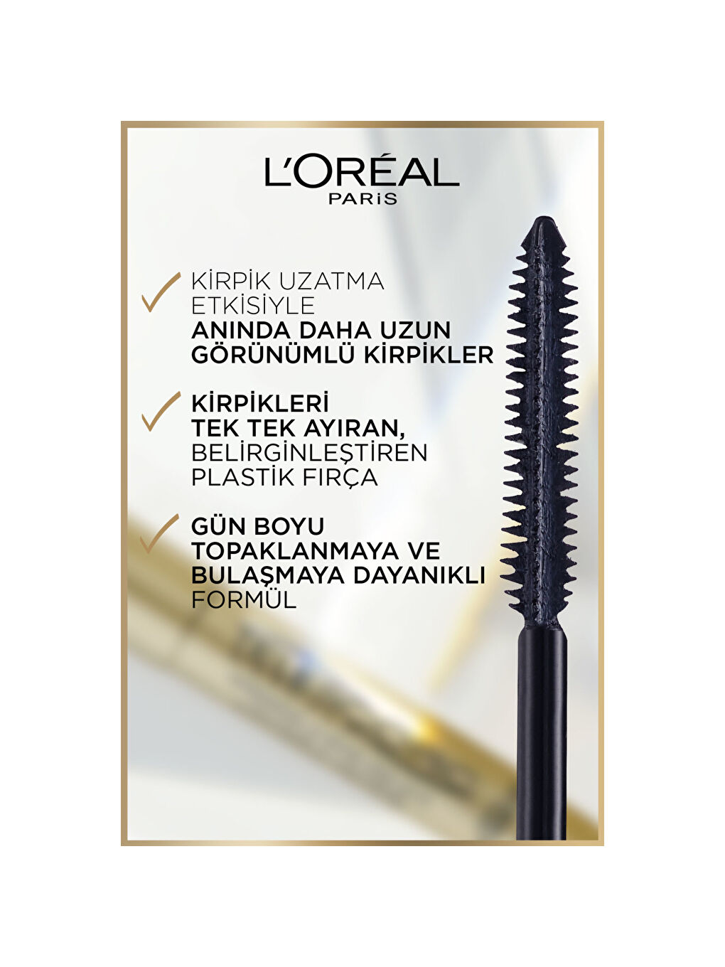 L'Oreal Paris L'Oréal Paris Telescopic Suya Dayanıklı Maskara - Siyah - 4