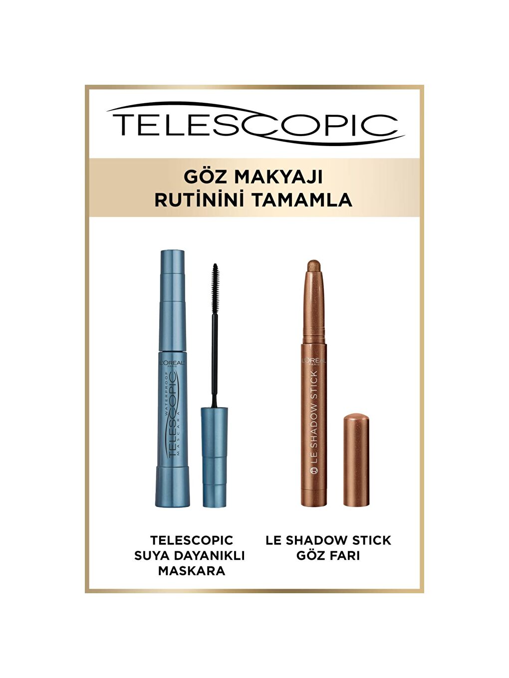 L'Oreal Paris L'Oréal Paris Telescopic Suya Dayanıklı Maskara - Siyah - 6