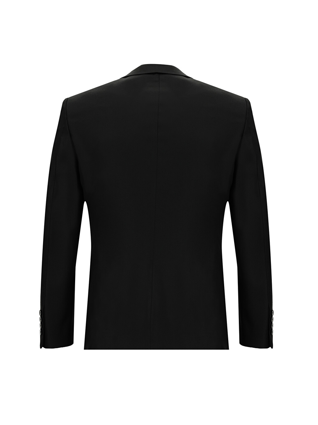 Siyah Slim Fit Dar Kesim Klasik Takım Elbise-2