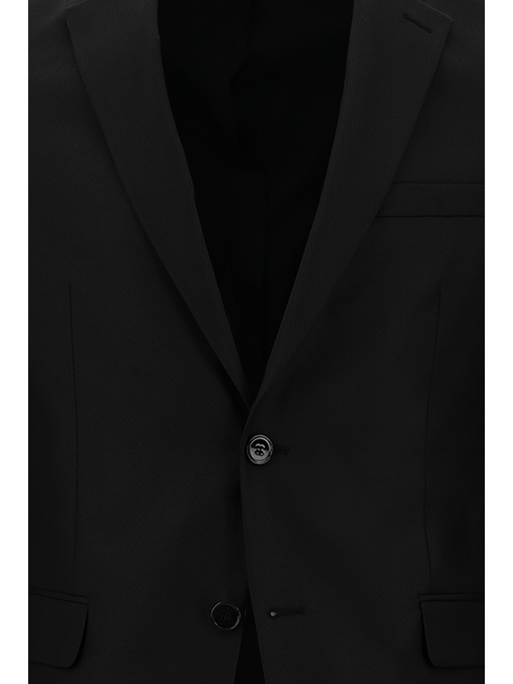 Siyah Slim Fit Dar Kesim Klasik Takım Elbise-3