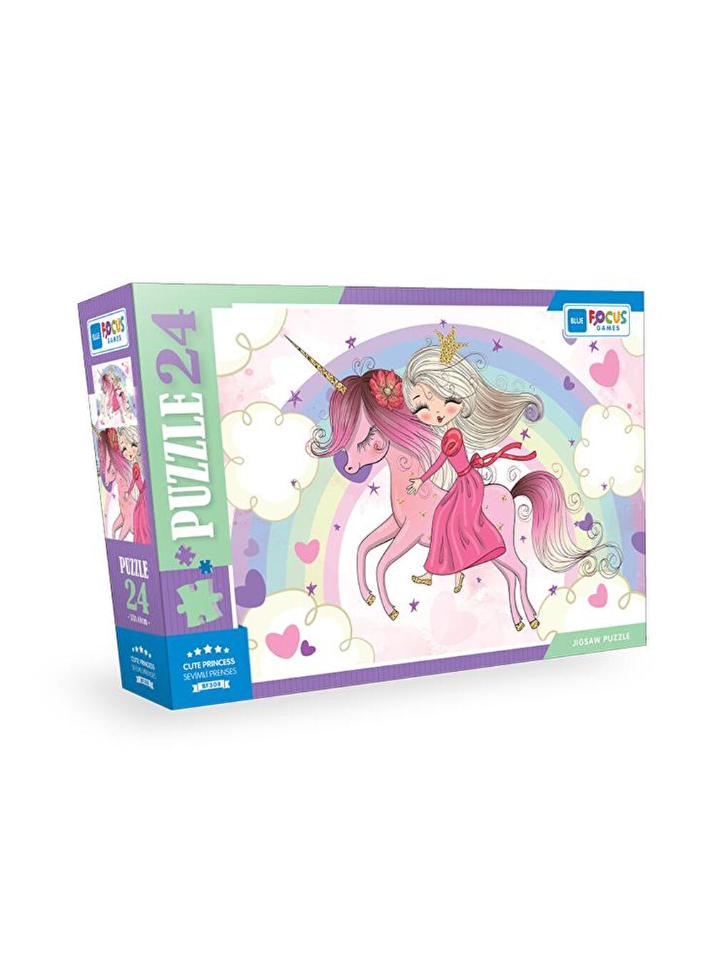 Blue Focus 24 Parça Puzzle - Sevimli Prenses (Cute Princess)