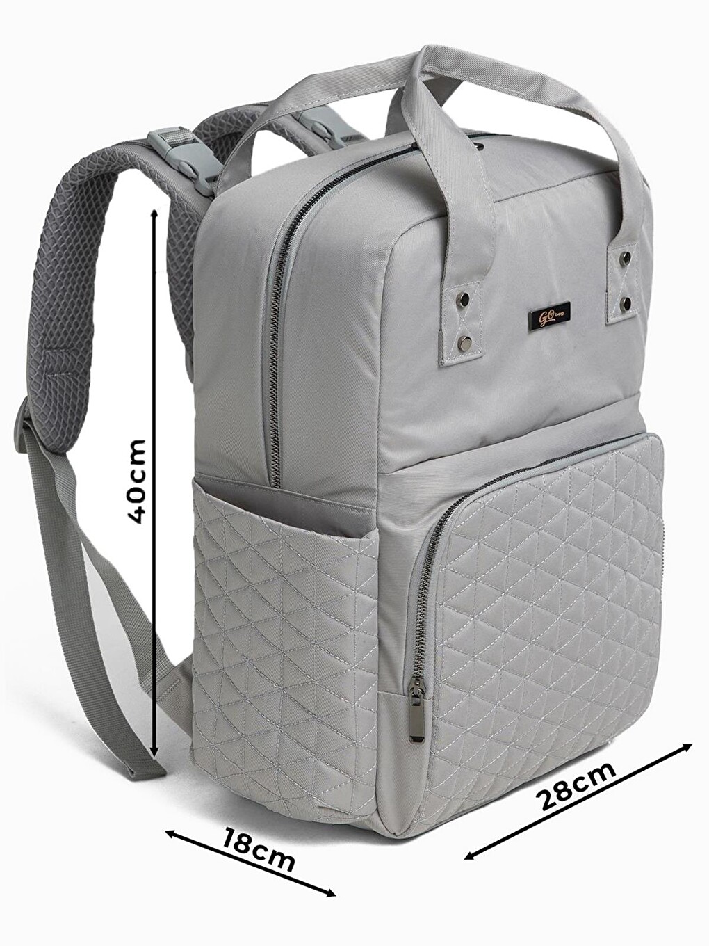 Go Bag Astoria Anne Bebek Bakım Çantası - Gri-2