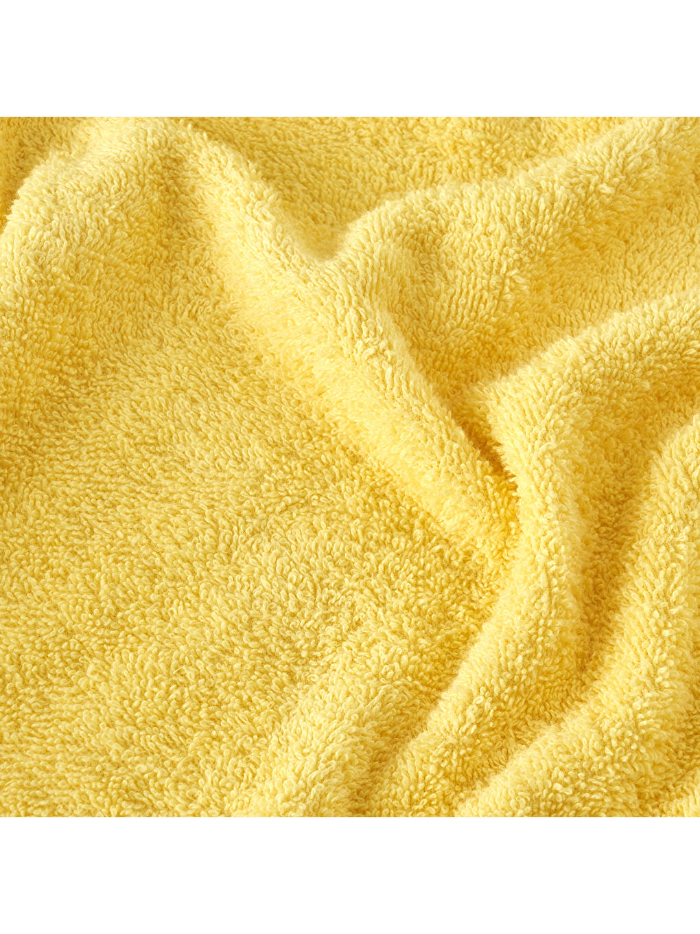%100 Pamuk Sunshine Kundak Havlu Sarı (75x75 cm)-2