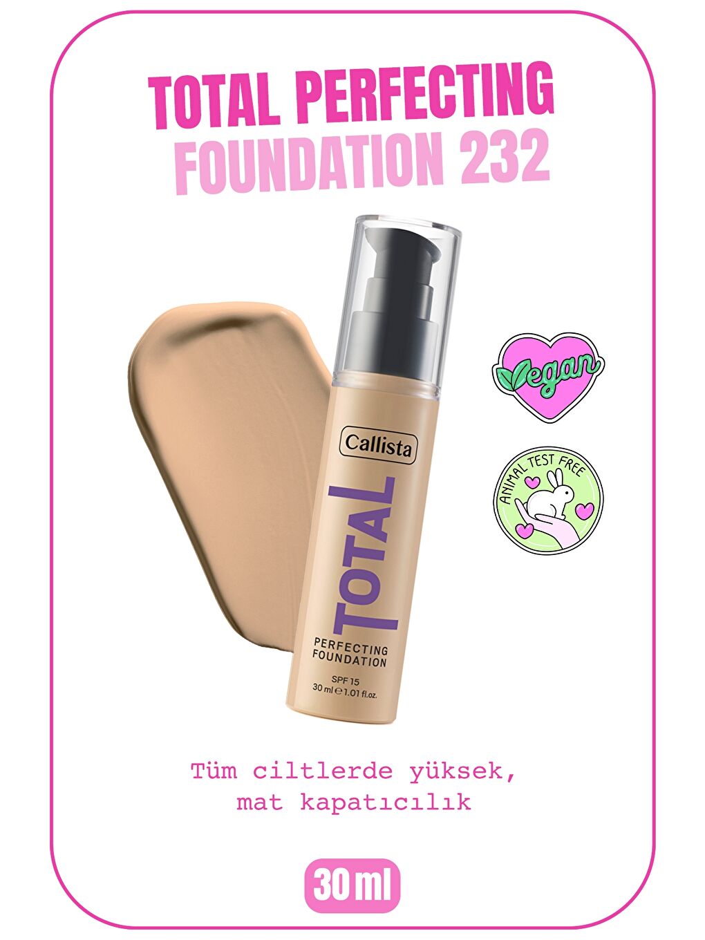 Total Perfecting Fondöten 232 Pembe Bej