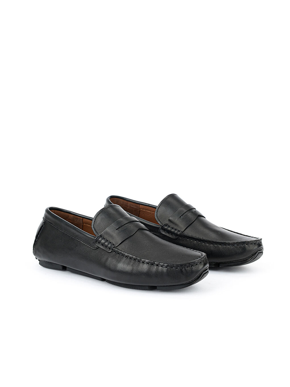 Erkek Hakiki Deri Günlük Ayakkabı 1611065ZE077 Siyah-1