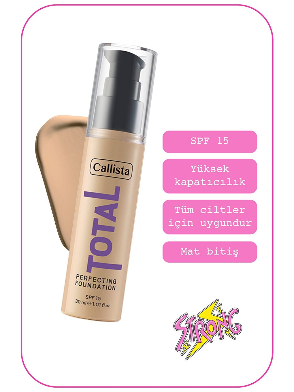 Total Perfecting Fondöten 232 Pembe Bej-1