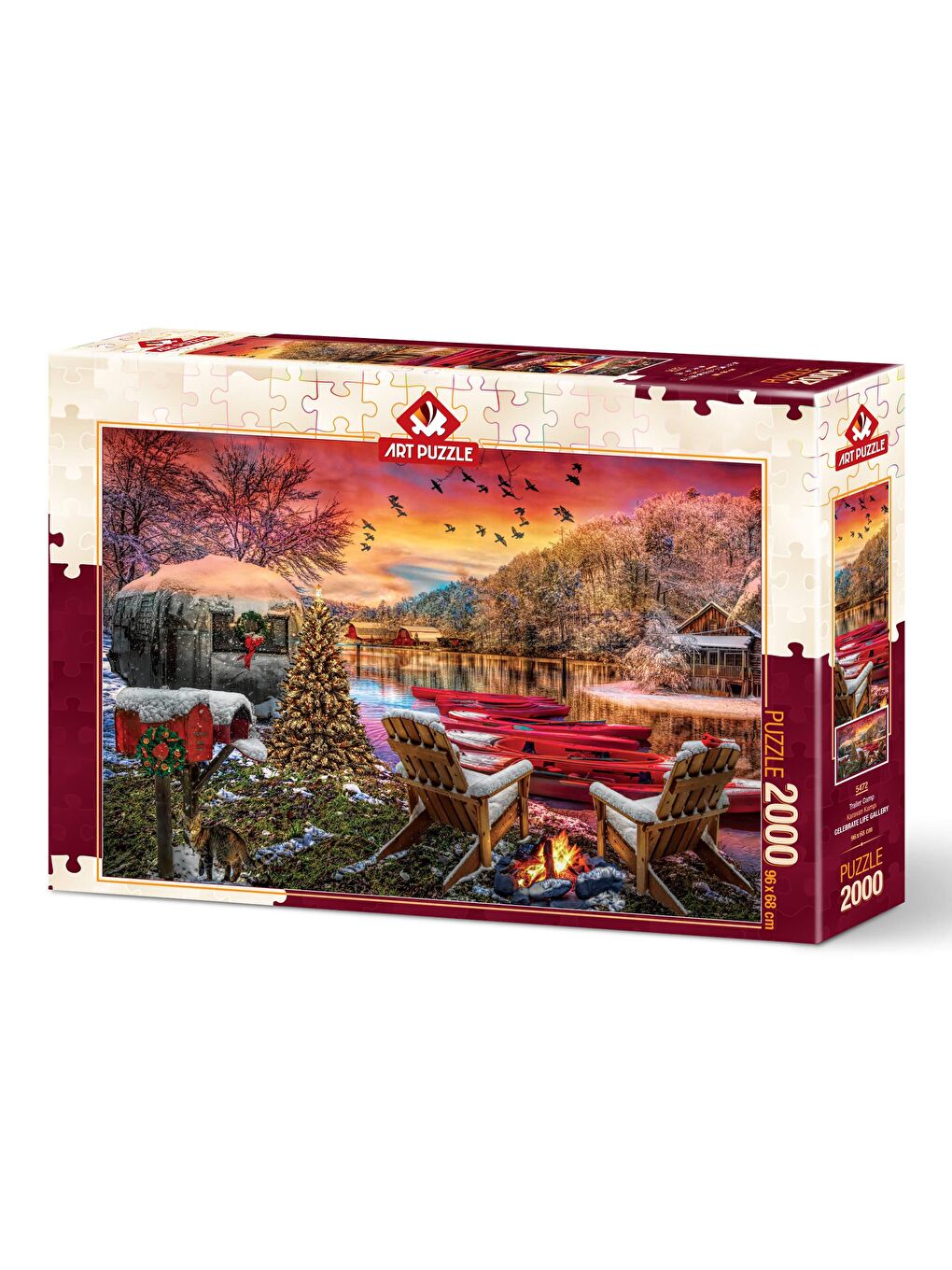 Art Puzzle Karışık 2000 Parça Puzzle Karavan Kampı - 1