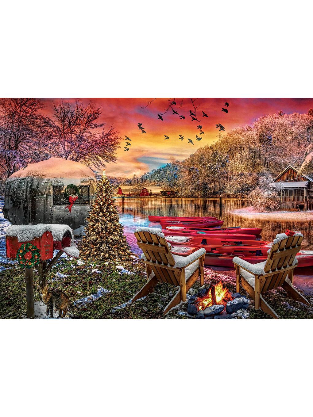 Art Puzzle Karışık 2000 Parça Puzzle Karavan Kampı - 2