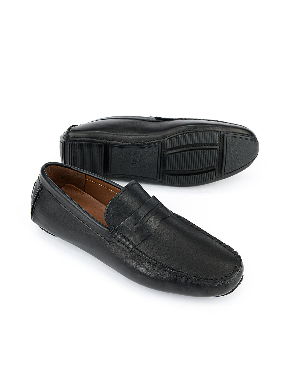 Erkek Hakiki Deri Günlük Ayakkabı 1611065ZE077 Siyah-3