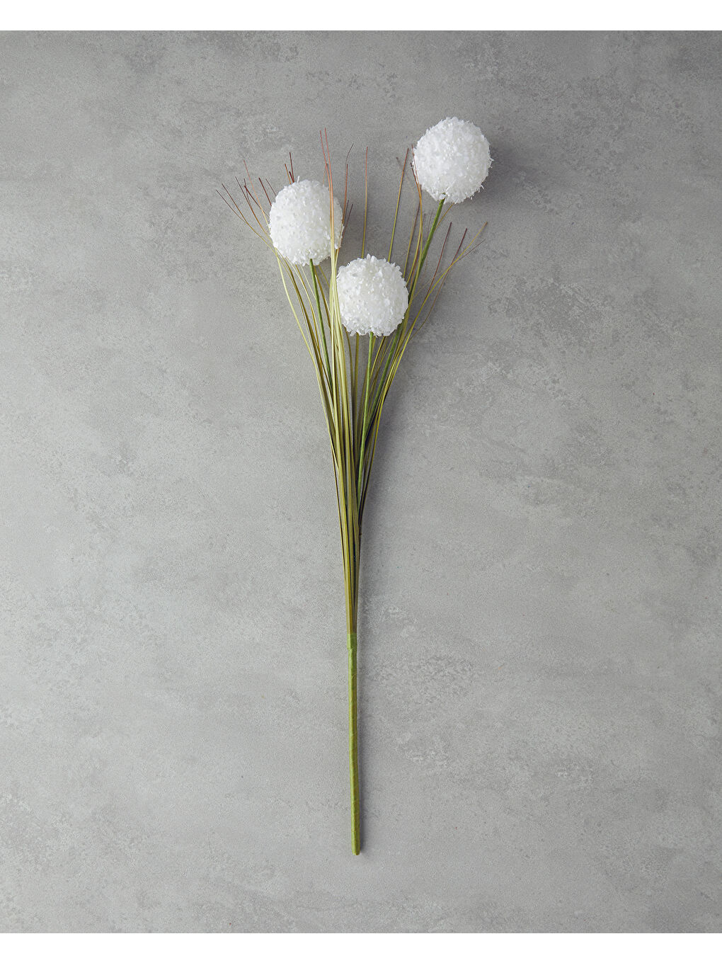 Grass Bush Tek Dal Yapay Çiçek Beyaz