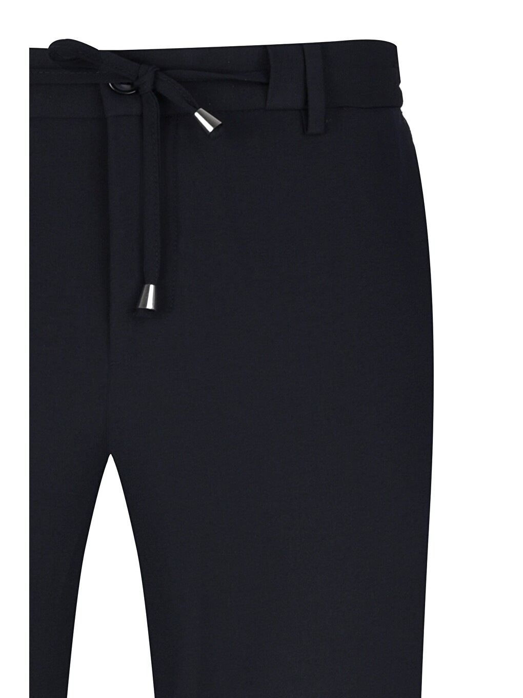 Lacivert Rahat Kesim Yandan Cepli Jogger Pantolon-4