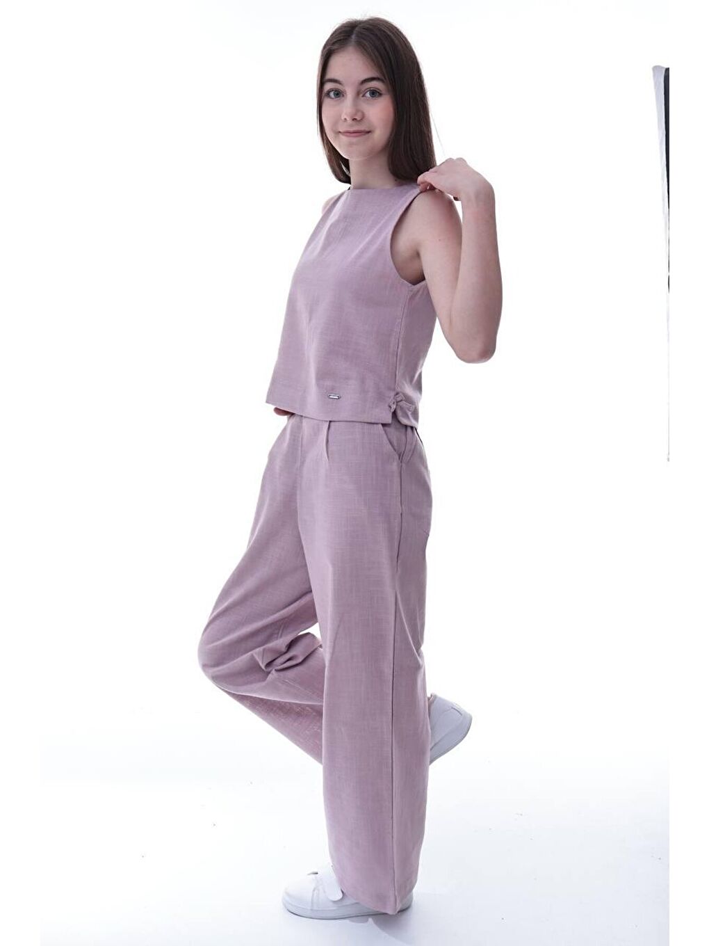 Kız Çocuk İkili Takım Pembe-1