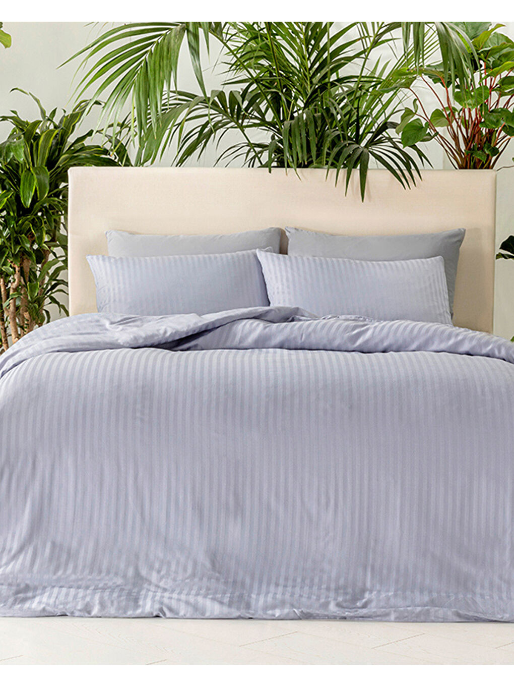 Crystal İpeksi Twill King Size Nevresim Takımı 240x220 cm Mavi