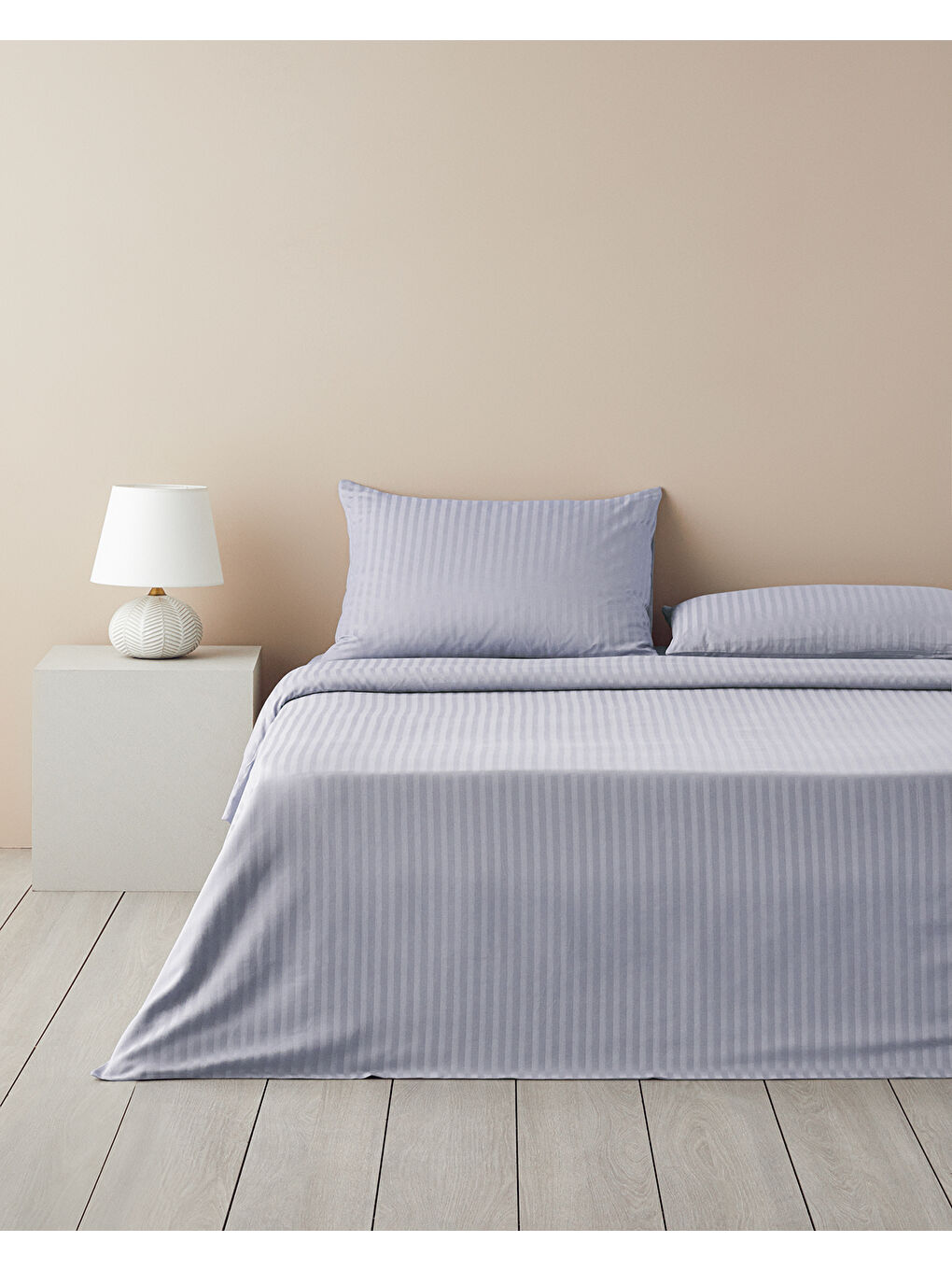 Crystal İpeksi Twill King Size Nevresim Takımı 240x220 cm Mavi-1