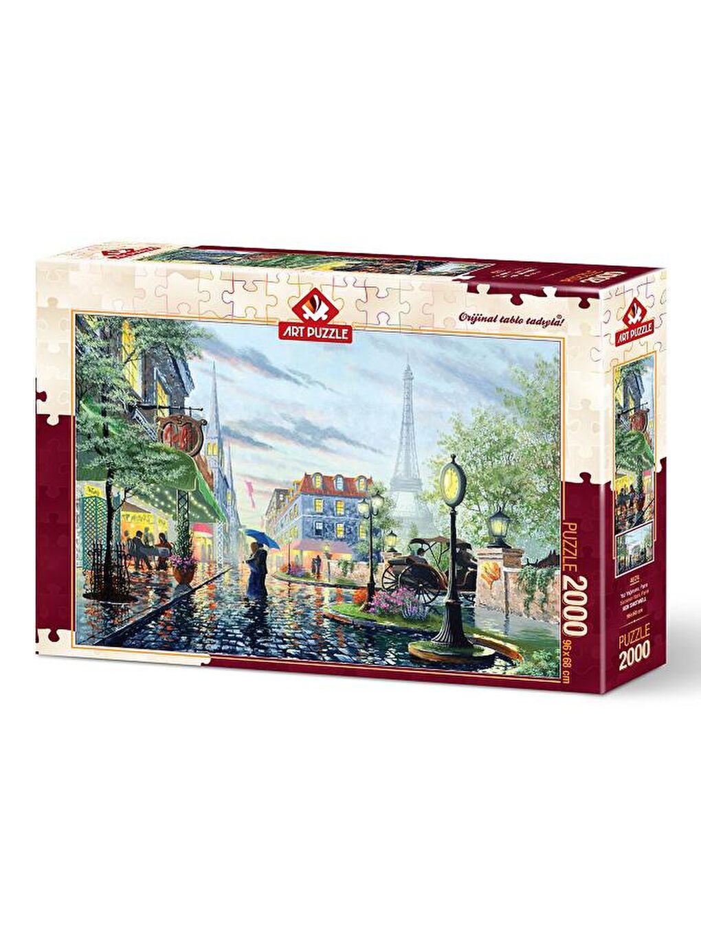 Art Puzzle Karışık 2000 Parça Puzzle Yaz Yağmuru, Paris - 1