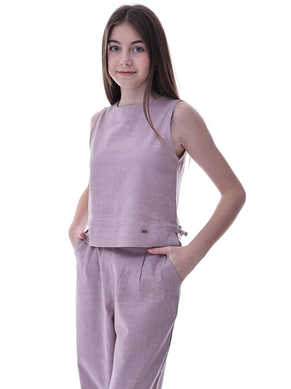 Kız Çocuk İkili Takım Pembe-4